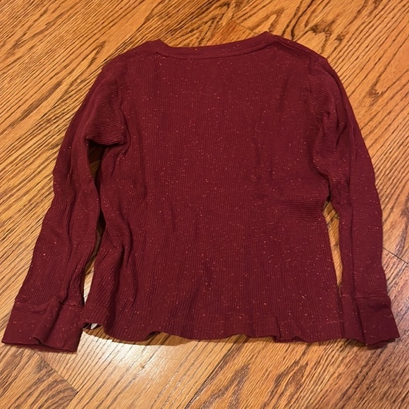 GAP Boy’s Maroon Button Long Sleeve Size 5 - Picture 4 of 5